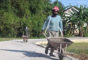 Sektor Barat Perbatasan Desa Tamansari Dan Desa Sumberarum Hampir Selesai