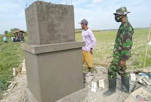 Tugu Bhakti Tamansari Hasil Kerja Keras Satgas TMMD Kodim Pati