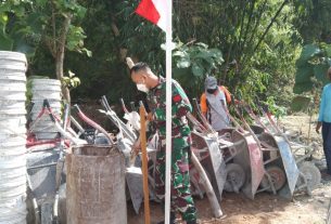 Pembersihan dan Pengecekan Alat Peralatan Setelah Digunakan TMMD Reguler ke- 111
