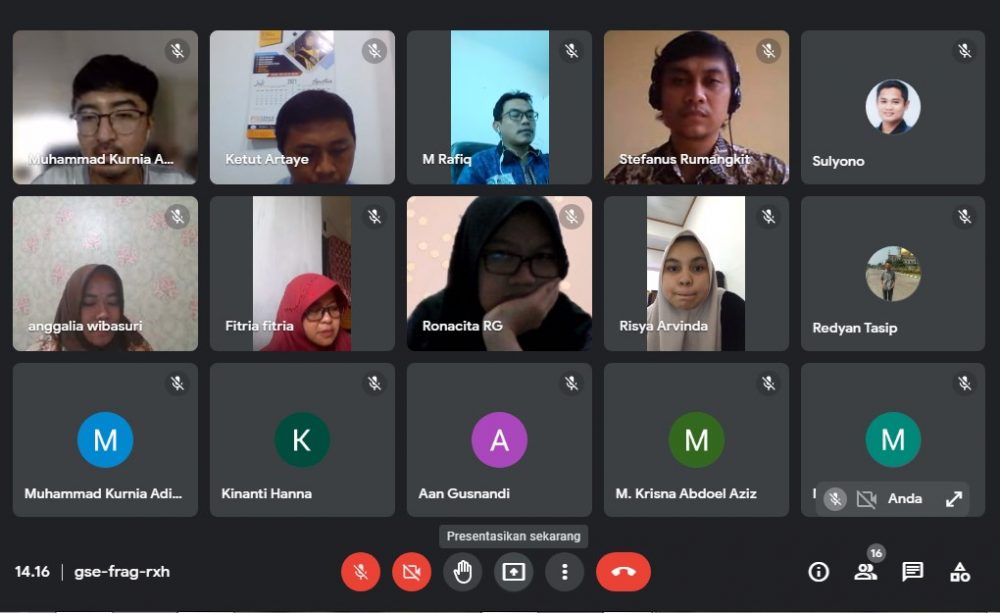 Tujuh Mahasiswa Magang MBKM di Gojek Lampung, Prodi Manajemen dan Prodi TI Lakukan Kunjungan Virtual