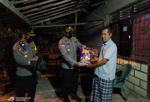 Polres Lampung Utara gelae patroli skla besar dan bansos