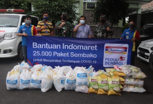 Komandan Kodim 0410 Menerima Bantuan Paket Sembako