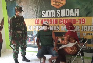 Kodim 0401/Muba Gelar Vaksinasi di Kecamatan Keluang