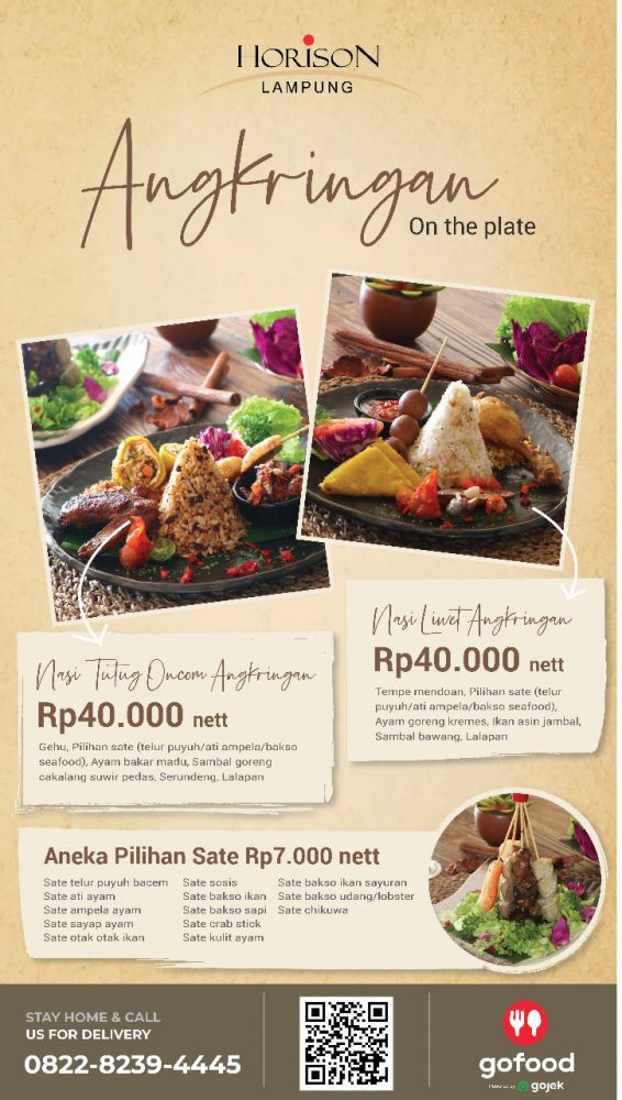 (1 porsi menu angkringan lengkap hanya Rp 40.000,-net)