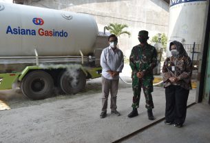 Danrem 043/Gatam Terima Bantuan Liquid Gas dari PT Tanoto Foundation Cilegon.