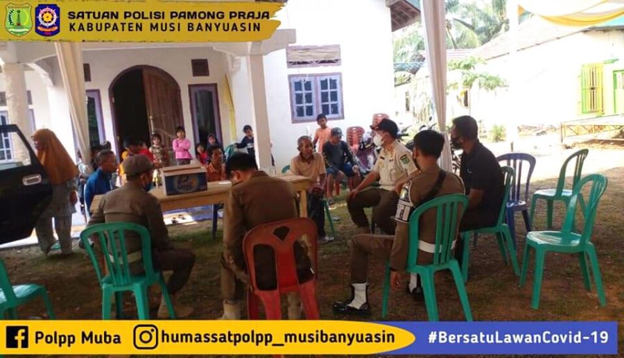 Satpol PP Muba Datangi Rumah Warga Yang Akan Laksanakan Resepsih Pernikahan