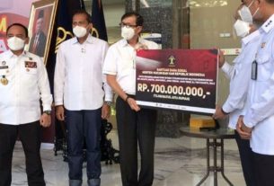46 Ribu Paket sembako Bergulir dari Kemenkumham
