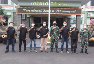 Kolonel Inf Romas Herlandes Menerima Kunjungan Pengurus PW IWO Lampung