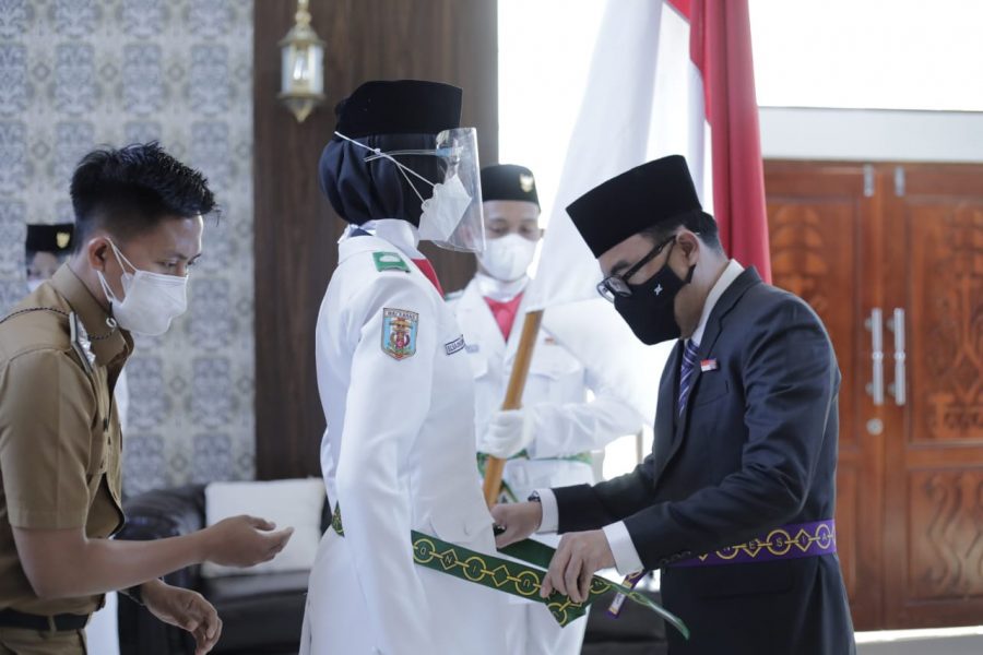 Bupati WayKanan Kukuhkan Paskibraka Tingkat Kabupaten