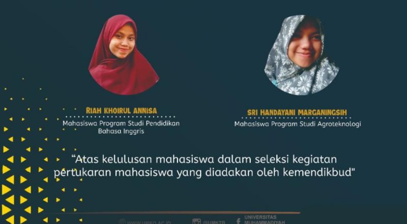 Dua Mahasiswa UMKO lolos seleksi Pertukaran Mahasiswa Kampus Merdeka