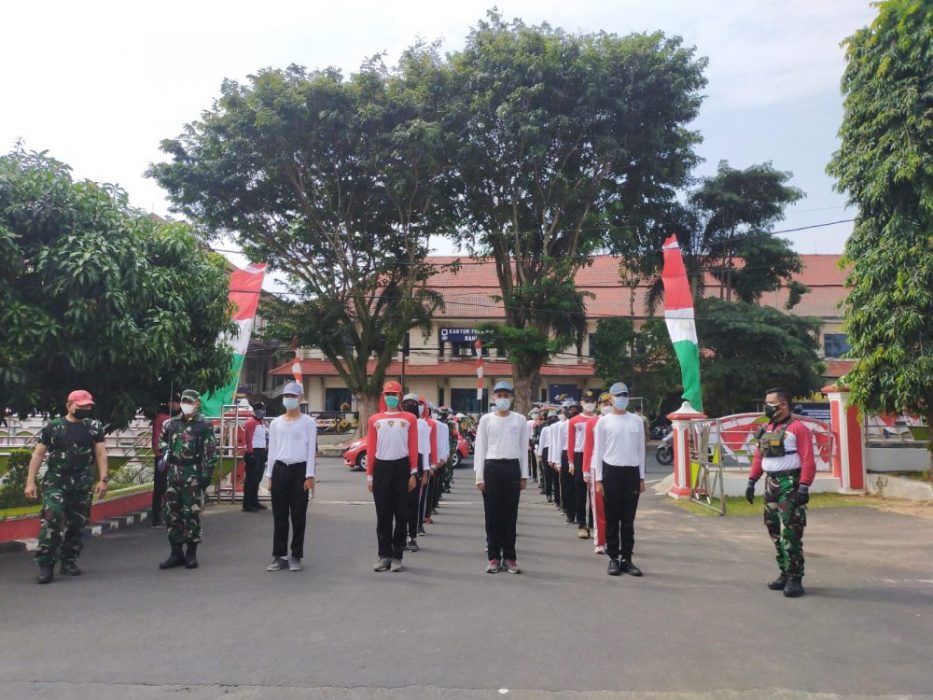 Hut RI ke-76, Calon Paskibraka Kota Bandar Lampung Berlatih