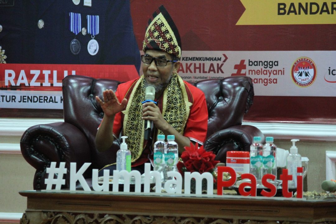 Irjen Kemenkumhan RI Berikan Penguatan Mitra Kerja Srategis dan Penguatan Satuan Kerja di Jajaran Kanwil Lampung