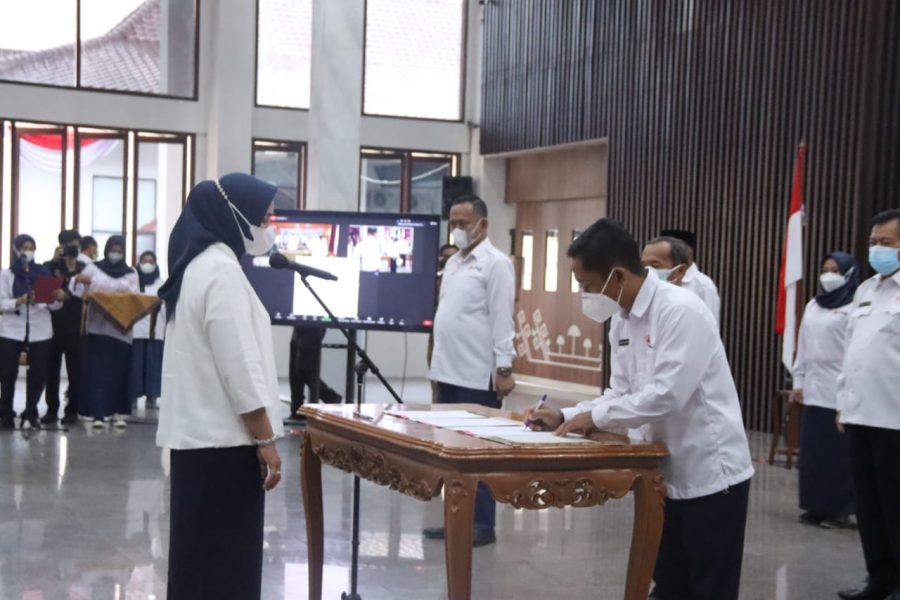 Ketua PMI Provinsi Lampung Lantik Pengurus PMI Kabupaten