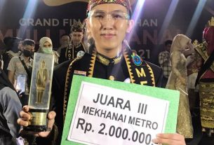 Mahasiswa Prodi Manajemen IIB Darmajaya Juara III Mekhanai Kota Metro 2021