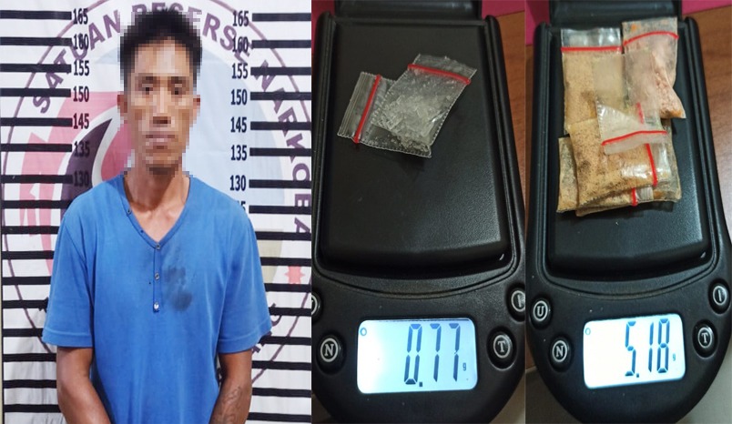 Nyambi Jadi Bandar Narkotika, Nelayan Ditangkap Polres Tulang Bawang