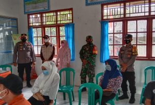 Serda Prio bersama Satgas Covid 19 Kecamatan Panjang, melaksanakan monitoring