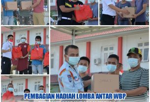 Pembagian Hadiah Lomba Antar WBP Rutan Kelas 1 Bandar Lampung