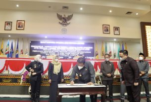 Perubahan APBD Provinsi Lampung Tahun Anggaran 2021 di Tandatangani Gubernur