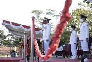 Raden Adipati Pimpin Peringatan Detik-Detik Proklamasi HUT RI Ke-76 Tingkat Kabupaten Way Kanan