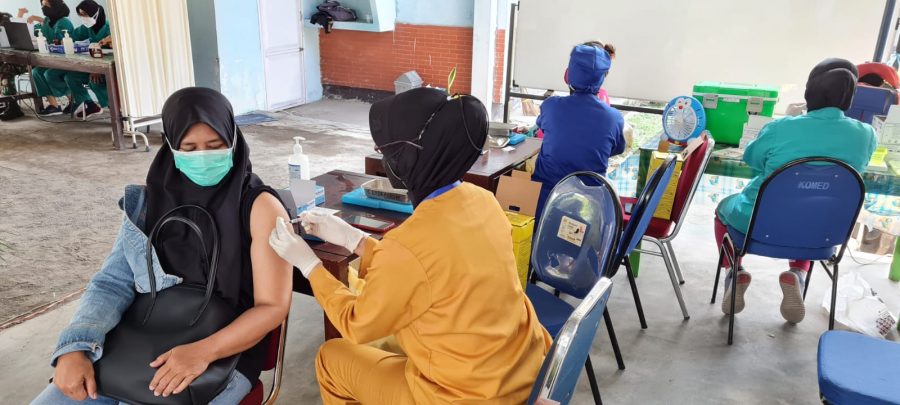 Satgas Penanganan Covid Ikut Dukung Serbuan Vaksinasi Covid-19 Di RSAU dr. Siswanto Lanud Smo