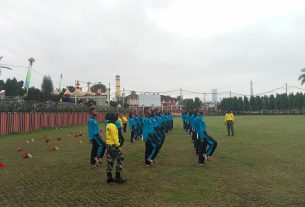 TIM Paskibraka Hut ke-76 RI Provinsi Lampung Mulai di Latih TNI