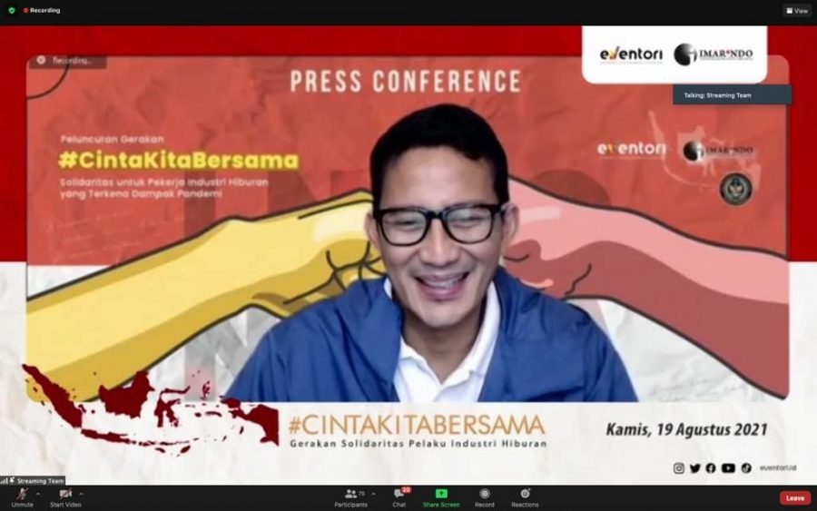 Gerakan # CintaKitaBersama, Monetisasi Video Youtube Cinta Wirawan, Didukung Menparekraf Sandiaga