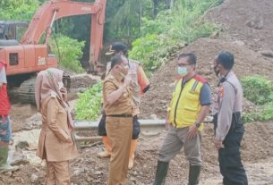 Wabup Tinjau Lokasi Banjir di Kecamatan Semaka
