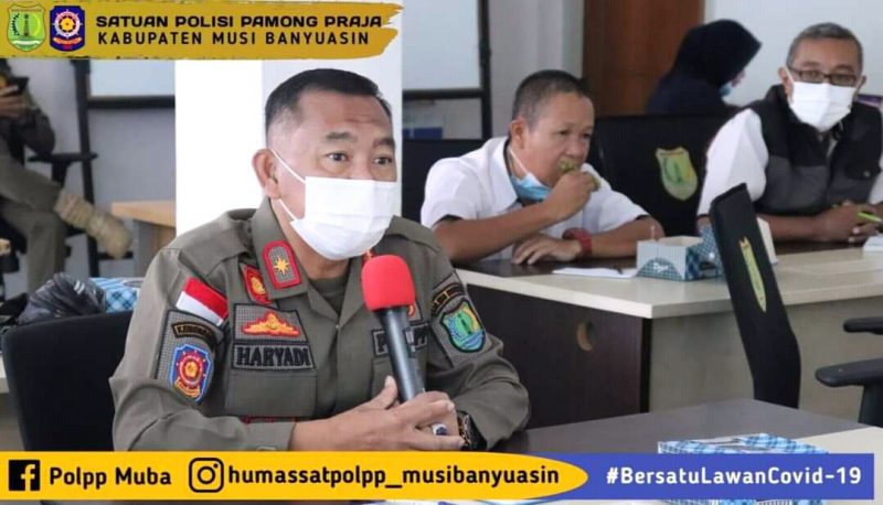 Kasat Pol PP Hadiri Rapat di Dinas Perhubungan Muba