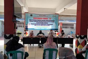 Upaya Masif Cegah Wabah Covid19, Ratusan WBP Rutan Kota Agung Di Vaksin