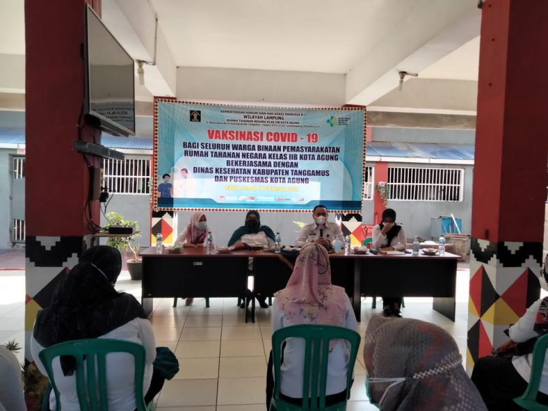 Upaya Masif Cegah Wabah Covid19, Ratusan WBP Rutan Kota Agung Di Vaksin