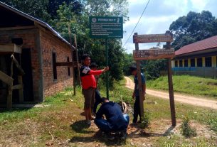 Legmas Pelhut Dampingi KWH Bukit Pendape Lestari Melakukan Giat Penanaman Pohon.