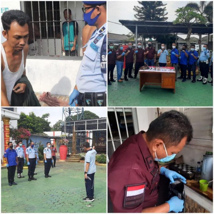 Pencegahan Gangguan Kamtib Lapas Kelas IIA Kalianda laksanakan kegiatan Razia Serentak
