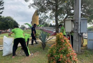 Kerja Bakti Merah Putih Warga Binaan Lapas Kelas IIB Gunung Sugih