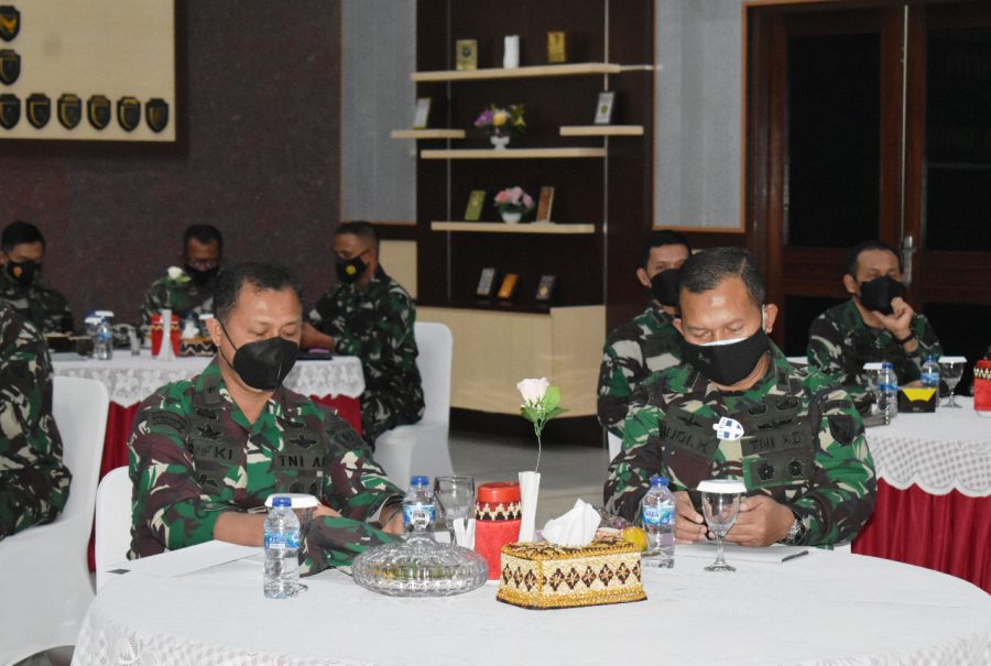 Brigjen TNI Drajad Brima Yoga S.I.P.,M.H Sambut Kunker Waasops Kasad Ke Korem 043/Gatam