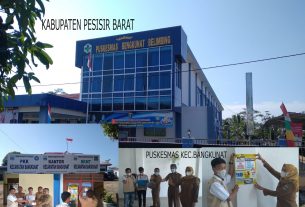 Pengurus BNM RI Pesibar Lampung membagikan kaos dan rompi