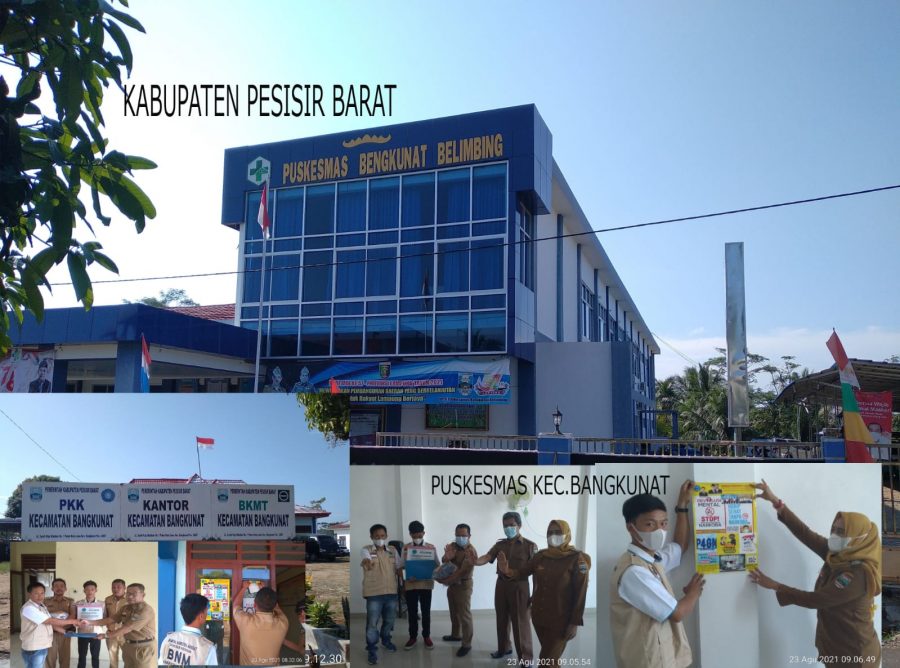 Pengurus BNM RI Pesibar Lampung membagikan kaos dan rompi