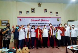 Deddy Amarullah Sambut Ketua PMI OKU dan PMI Provinsi Sumatera Selatan