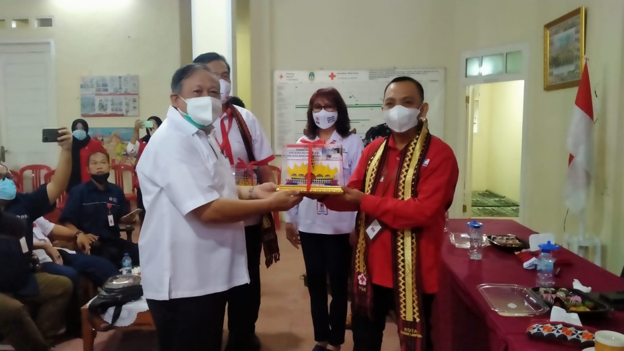 Deddy Amarullah Sambut Ketua PMI OKU dan PMI Provinsi Sumatera Selatan