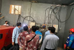 Bekerjasama Dengan PLN Lapas Kelas I Bandar Lampung Melakukan Pemeriksaan Instalasi Listrik