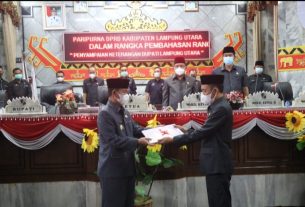 DPRD Lampura Gelar Sidang Paripurna KUA-PPAS 2021