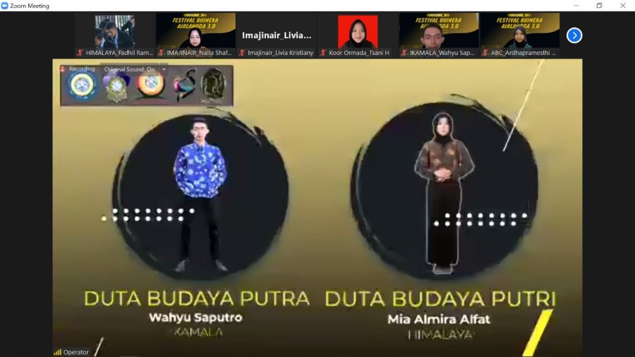 DUTA BUDAYA UTUSAN HIMALAYA TERPILIH MENJADI DUTA UTAMA PUTRI BUDAYA UNAIR 2021