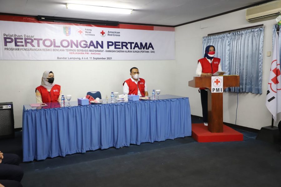 Ketua PMI Lampung Tutup Kegiatan Pelatihan Dasar Pertolongan Pertama