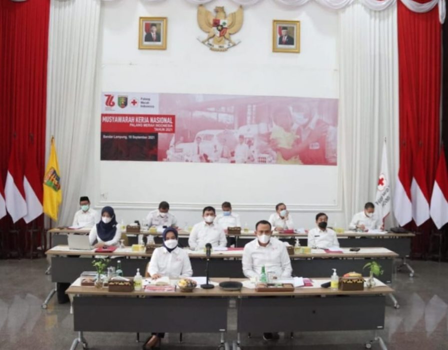 Ketua PMI Provinsi Lampung hadiri Puncak Peringatan HUT PMI dan Musyawarah Kerja Nasional Palang Merah Indonesia