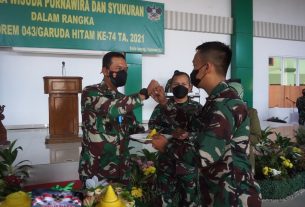 Korem 043/Gatam adakan Syukuran Peringati Hari Ulang Tahun ke-74