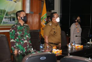 Dandim 0429/Lamtim Hadiri Pengarahan Presiden RI Kepada Forkopimda Se-Provinsi Lampung
