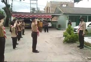 Kodim 0410/KBL Mayor Kav Perri Pujarama, hadir dalam kegiatan pemilihan Dewan Saka angkatan ke-3