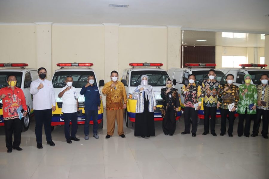 Pemerintah Provinsi Lampung Menerima Hibah 24 Kendaraan Dari PT. Bukit Asam