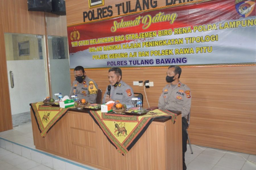 Polda Lampung Lakukan Studi Kelayakan dan Pengkajian Dua Polsek di Polres Tulang Bawang