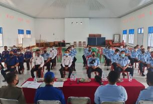 Rumah Tahanan Negara Kelas IIB Kotabumi kedatangan Petugas Pemadam Kebakaran Lampung Utara