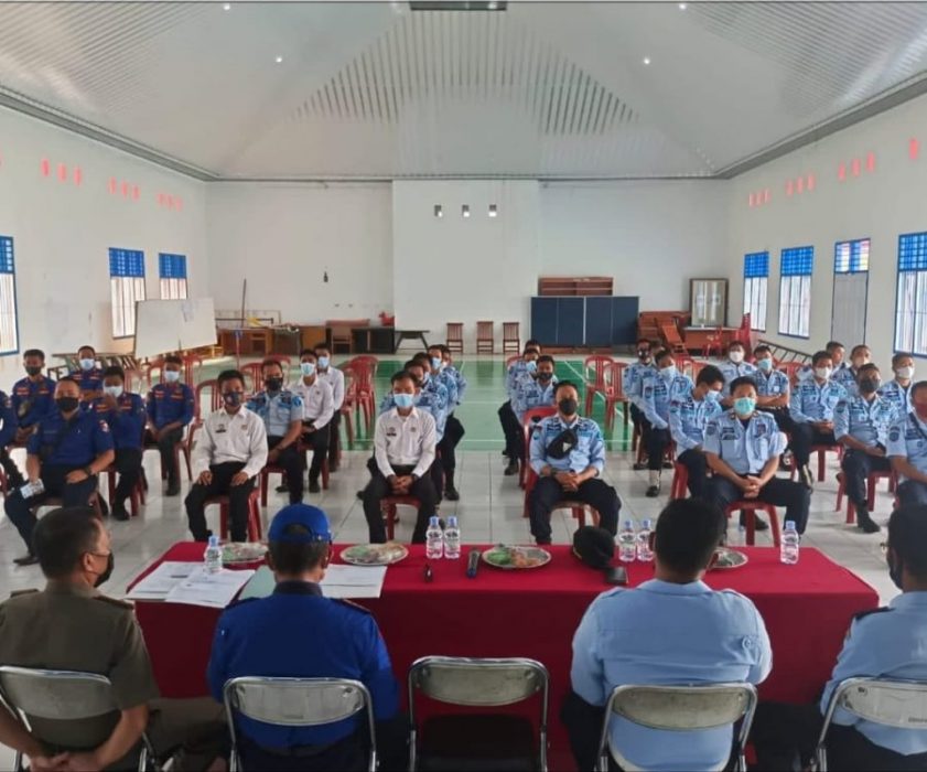 Rumah Tahanan Negara Kelas IIB Kotabumi kedatangan Petugas Pemadam Kebakaran Lampung Utara